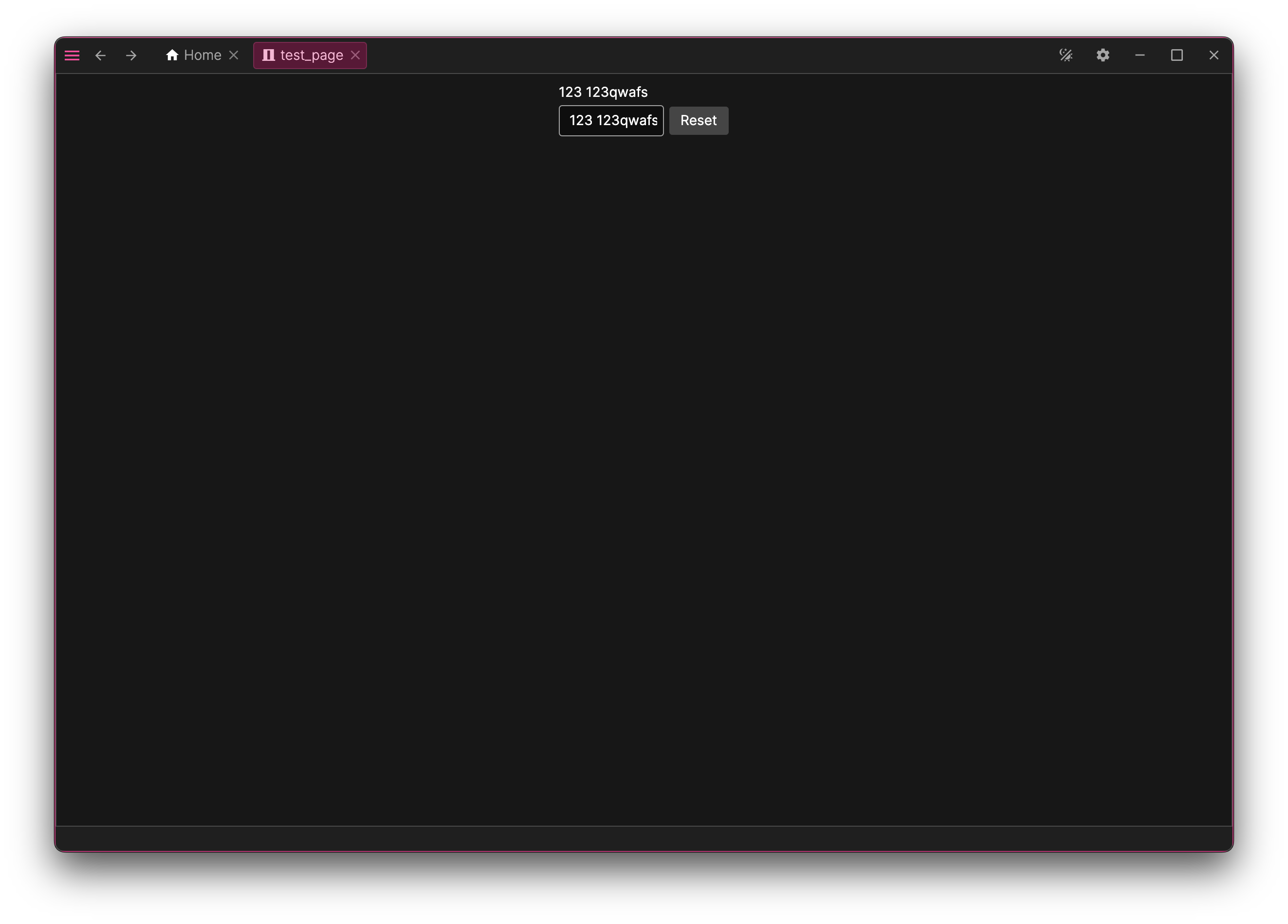 Hello world page with some controls